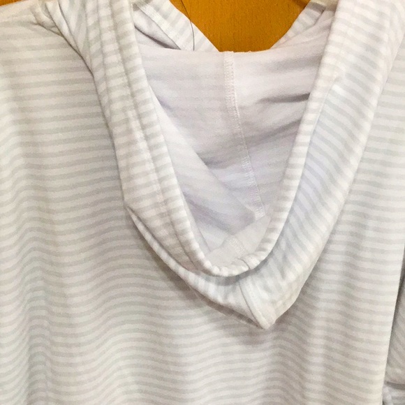 Striped Pullover Hoodie Rae Dunn PLANT LADY NWT - Picture 7 of 12